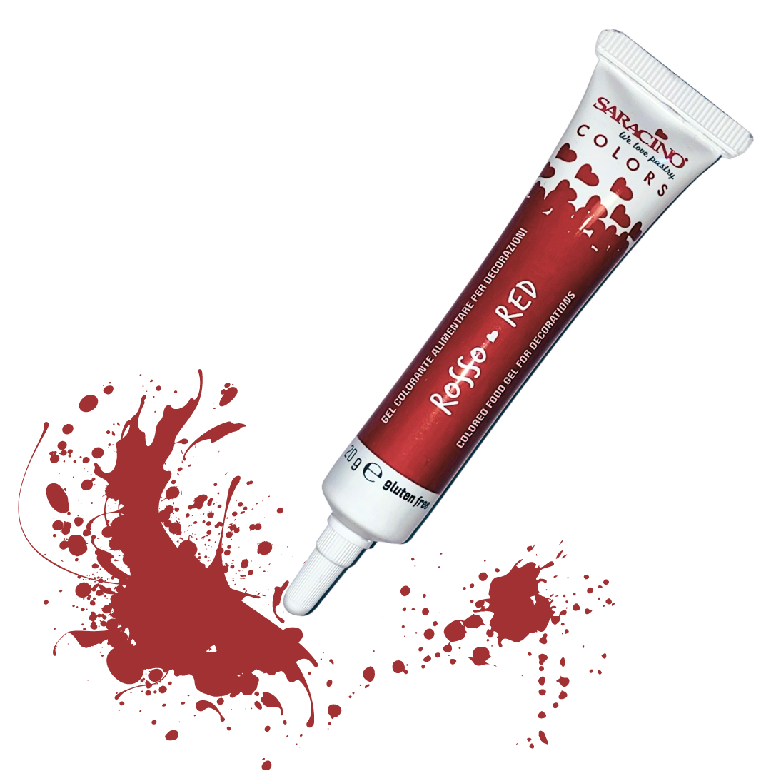  Foto: Colori in Gel Tubetto rosso 100g Saracino